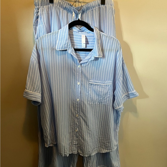 stars above Other - Stars Above Blue Striped Pajama Set